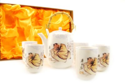 Peace and Simplicity Qi Baishi Teapot Set